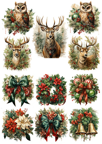 Vintage weihnachtsbilder - vintage,
